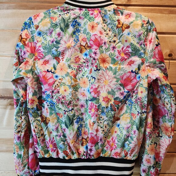Urban Republic Girls Floral Bomber Jacket L 14/16 NWT • Stitch Fix Exclusive - Picture 2 of 10